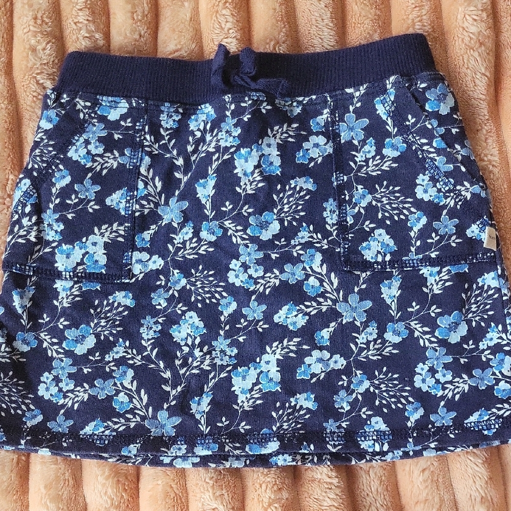 BearPaw Blue Floral Knit Skort Size 4